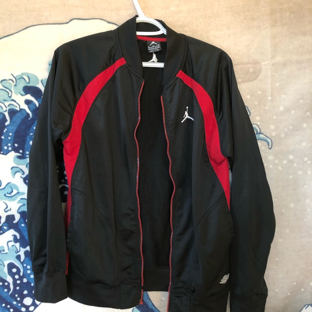Jordan Black/Red Track Jacket